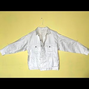 New white jean jacket